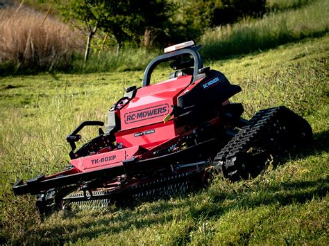 rc operated tracked slope mowers.